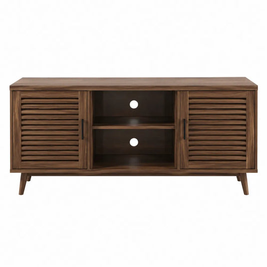 Szafka RTV drewniana brązowa 150x40x60 cm